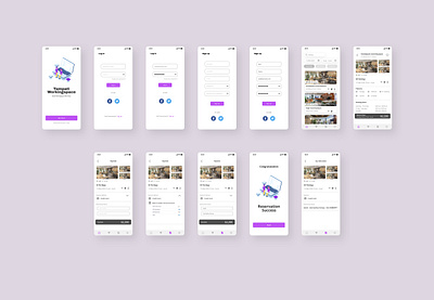 Tempati Booking Workingspace app branding design illustration illustrator minimal ui ux