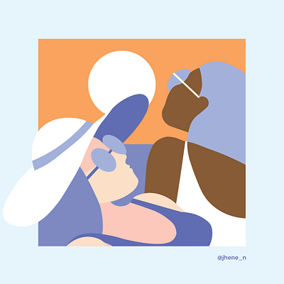 Summer art design graphicdesign illustration pantone shapes