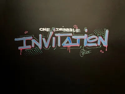 dribbble invitation brush and ink brush calligraphy brush lettering brush script hand lettering handwriting invitation invite
