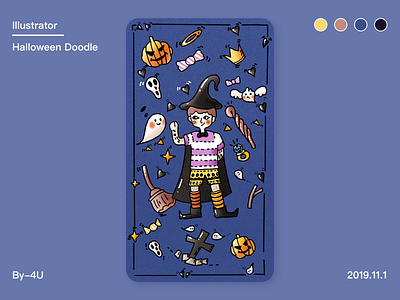 Halloween Doodle doodle first shot halloween illustration