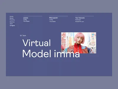 Tech News Issue 40 animation layout minimal minimaldesign transition typography ux web webdesign