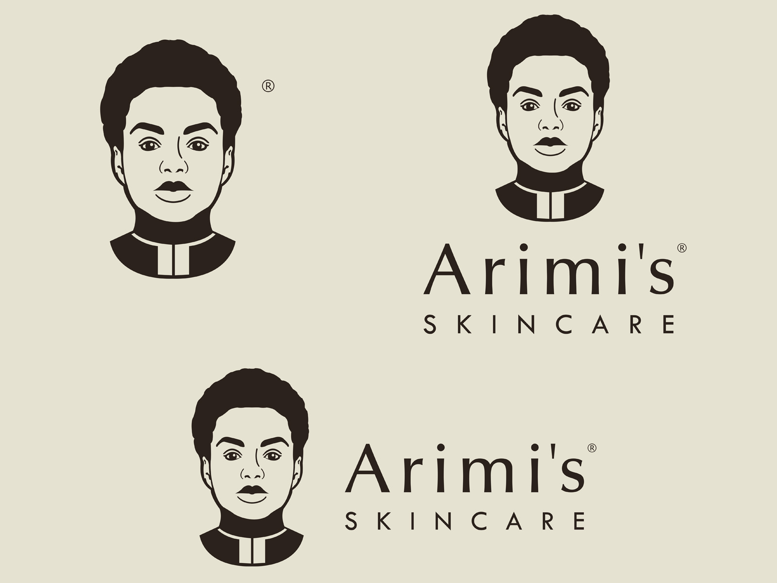 Example of Arimis Skincare Logo Variations