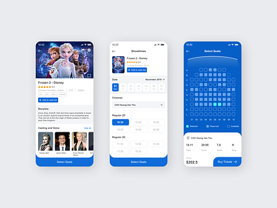 Cinema app_Part 2 cinema cinema app design mobile app mockup movie uiuxdesign uxdesign