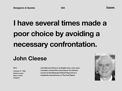 Quote - John Cleese design design quotes inspiration inspirational quote learn motivation motivational quotes motivations principles product design quote quote design quotes tips ui ui design uiux user interface ux ux design