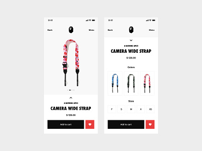 Bape | Mobile app concept abstraction art bape dark design dribbble store sxtez typography ui ux web