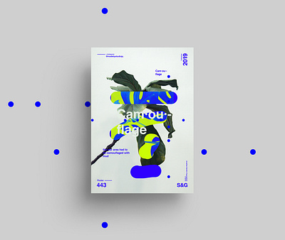 Show &Go l 443 Cam·ou·flage abstract design illustration minimal nature poster art poster design swiss type ui web