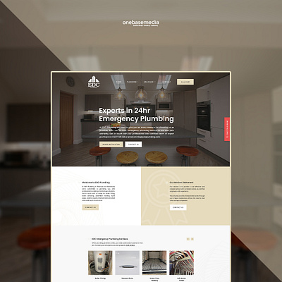 EDC Plumbing New Website drainage essex plumbing websitedesign