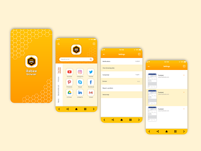 litebee browser_ui design design icon illustration ui ux