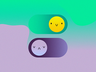 Daily UI #015 - On/Off Switch art dailyui dailyui 015 design figma figmadesign gradient grain illustration illustrator on off switch photoshop sketches uiux vectorart webdesign