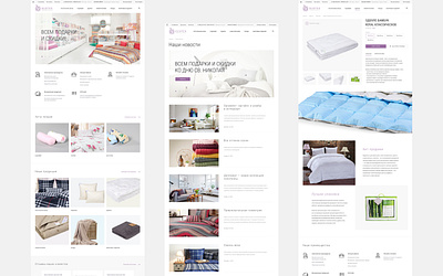 Design for Ecotexe website. Home textile flat minimal mobile responsive shop store textile ui web webdesign website