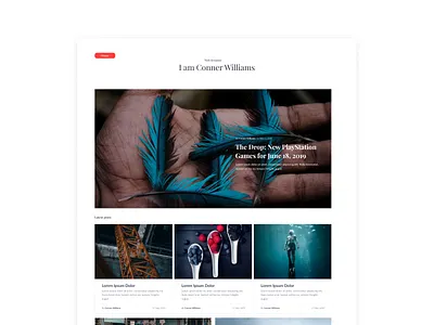 Conner Williams Blog - Web Design blog blog design figma landingpage layoutdesign photoshop portfolio site uidesign uiux ux web webdesign website