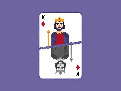 King of Diamonds cards illustration illustration art king king of diamonds playing cards poker procreate weekly warm up weeklywarmup