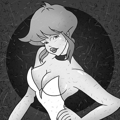 ++ design funny girl holli holli illustration retro vector web