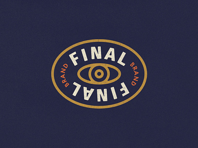 Final Final Logo branding eye logo graphic design logo design side hustle vintage