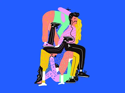 let s get together brand illustraion procreate ui