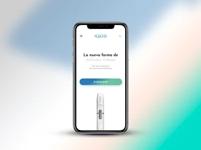 App Redesign for IQOS app app design iqos ui ux white