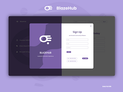 Sign Up Pop-Up account daily ui 016 dailyui form login popup sign up form signin signup signup page