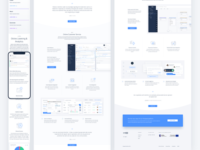 All Features Page ai blue bot brand clean design iconography icons interface landing page marketing mockup phone responsive saas tool ui ux web wordpress