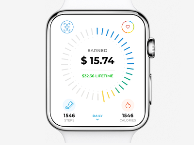 iWatch App Design Concept burn clean ui ux earn graphicdesign health care app healthcare iwatch mobile app design simple clean simple clean interface watch watch app watch app design watch design watch face watch os watch ui watch ui ux watchface watchos