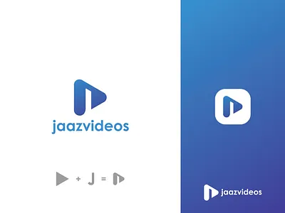 J for jaaz videos Design app logo behance branding creative fresh identity identity design j letter lettermark logo mark modern mursalin simple sumon symbol unique