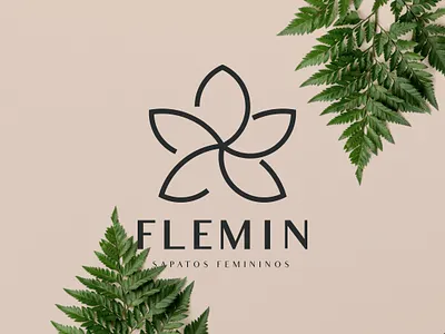 Flemin - Logo & Naming fibonacci flower golden ratio golden ratio logo logo naming nature