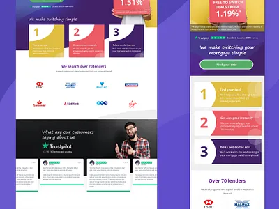 Finding Mortgages app ui design design app mobile mortgage ui website