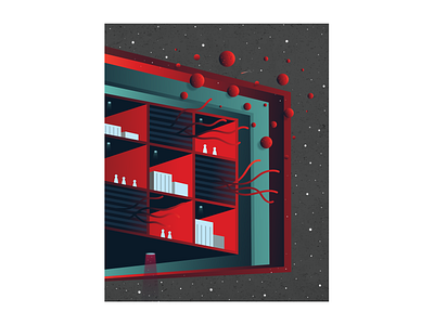 space station adobe illustrator digitalart illustration art