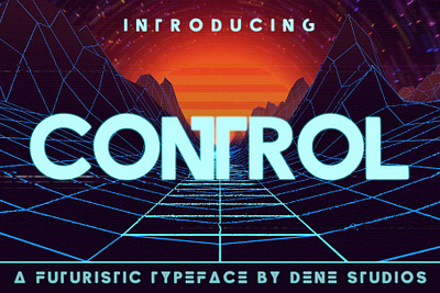 CONTROL - A Futuristic Typeface brand business computer cyberspace design easy to use elegant font font design future futuristic futuristic font graphic design identity space space font typeace typeface typeface design typefaces