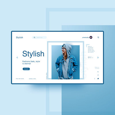 Stylish UI behance digital marketing dribbble instagram logo logo designer logodesign ui ui ux design ui designer uidesign uiux ux uxdesign uxui web web designer web developer web development website design