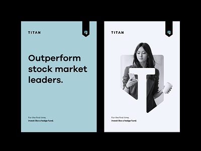 Titan Brand 2 advertising bold branding fintech key visual label logo mask minimal negative space print ribbon slogan typography