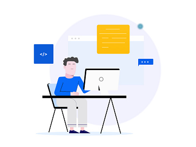 Programmer design illustration