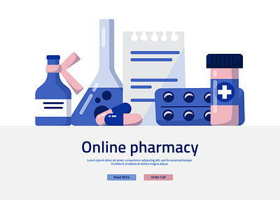 Virtual Doctor 09 aid background banner bottle care cartoon chemistry clinic concept design doctor drug drugstore equipment flat health illustration vector дизайн иллюстрация