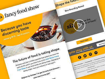 Registration reminder email branding email email design email designer email development email marketing email template fancy food and drink foodie hotel booking marketing marketing campaign premium registration salesforce specialty tradeshow video