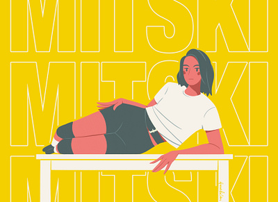 Mitski digital illustration fan art fanart illustration mitski music musician photoshop