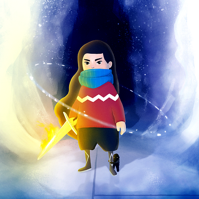 Luna concept art illustration