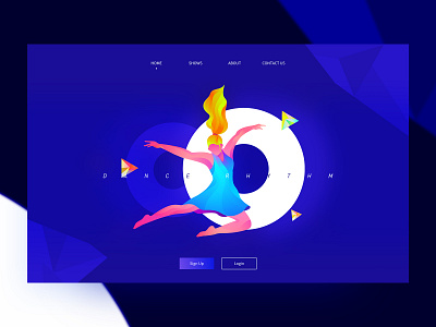 Dance Rhythm dance illustration jump web web design