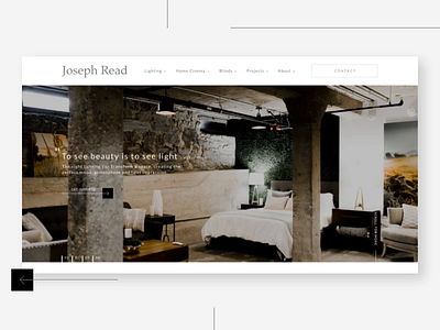 Joseph Read - The Lighting Experts animation design ux web website