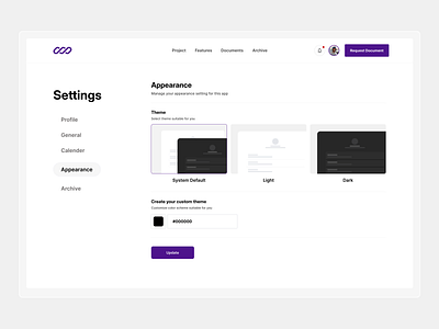 Settings UI design ui uidesign uiux ux