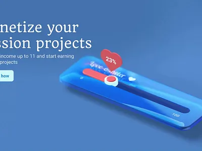 Love-o-meter Hero 3d design heart hero interactive love spline splinetool ui valentines web