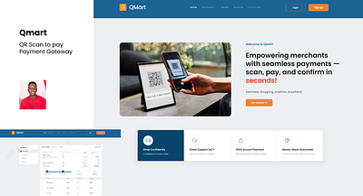 Qmart ecommerce gateway payment productdesign qrcode ui ux web