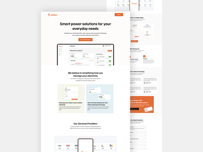 Landing Page UI design ui uidesign uiux ux webdesign