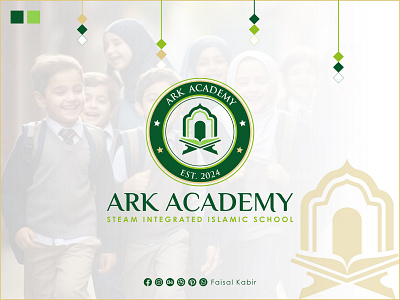 Educational Logo Design | School Logo | EdTech | ARK Academy design graphic design logo vector