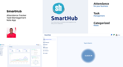 SmartHub attendance chat crm note ui ux