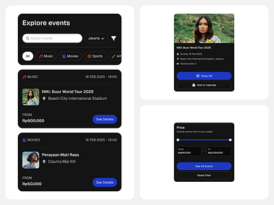 UI Event Components components figma ui