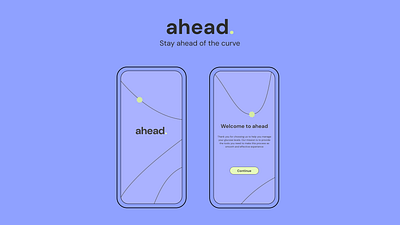 Ahead branding graphic design ui