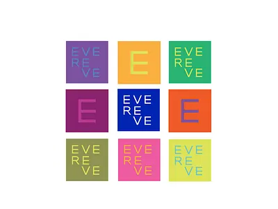 Evereve brand color design icon illustration lettering logo pattern type typography