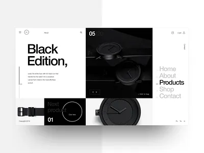 Watch shop eccomerce flat helvetica neue interaction design landing minimal typography ui ux web design