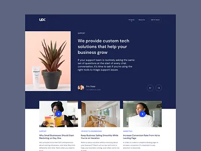 UDX Blog blog blog design blog post figma web webdesign website