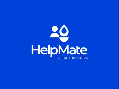 HelpMate branding design flat icon logo minimal type vector