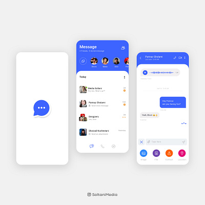 Message app app application design minimal minimalist sketch ui uiux ux website